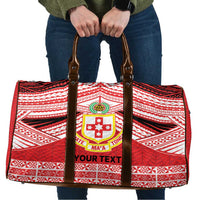 Personalised Kolisi Tonga College Atele Travel Bag Polynesian Ngatu Tribal - Polynesian Pride
