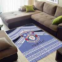 Personalised Tonga Apifoou College Area Rug Polynesian Ngatu Tribal