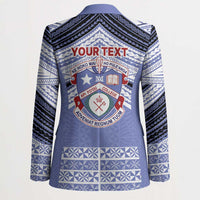 Personalised Tonga Apifoou College Blazer Polynesian Ngatu Tribal - Polynesian Pride