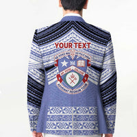 Personalised Tonga Apifoou College Blazer Polynesian Ngatu Tribal - Polynesian Pride