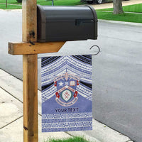 Personalised Tonga Apifoou College Garden Flag Polynesian Ngatu Tribal