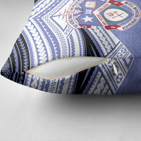 Personalised Tonga Apifoou College Pillow Cover Polynesian Ngatu Tribal - Polynesian Pride