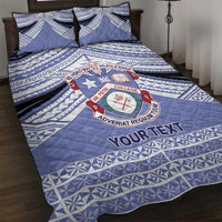 Personalised Tonga Apifoou College Quilt Bed Set Polynesian Ngatu Tribal