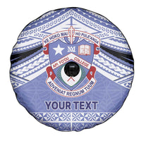 Personalised Tonga Apifoou College Spare Tire Cover Polynesian Ngatu Tribal