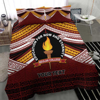 Personalised Tonga Beulah College Bedding Set Polynesian Ngatu Tribal