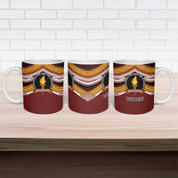 Personalised Tonga Beulah College Ceramic Mug Polynesian Ngatu Tribal - Polynesian Pride