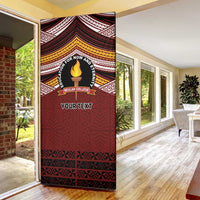 Personalised Tonga Beulah College Door Cover Polynesian Ngatu Tribal - Polynesian Pride