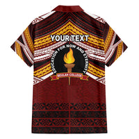 Personalised Tonga Beulah College Family Matching Short Sleeve Bodycon Dress and Hawaiian Shirt Polynesian Ngatu Tribal LT9 - Polynesian Pride