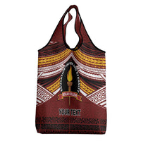 Personalised Tonga Beulah College Grocery Bag Polynesian Ngatu Tribal
