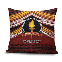 Personalised Tonga Beulah College Pillow Cover Polynesian Ngatu Tribal - Polynesian Pride
