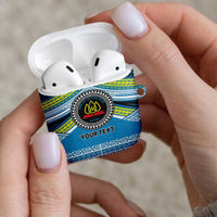 Personalised Tonga Lavengamalie College AirPods Case Polynesian Ngatu Tribal - Polynesian Pride