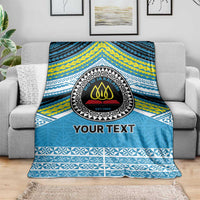 Personalised Tonga Lavengamalie College Blanket Polynesian Ngatu Tribal