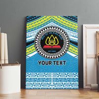 Personalised Tonga Lavengamalie College Canvas Wall Art Polynesian Ngatu Tribal