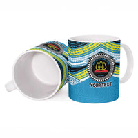 Personalised Tonga Lavengamalie College Ceramic Mug Polynesian Ngatu Tribal - Polynesian Pride