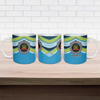 Personalised Tonga Lavengamalie College Ceramic Mug Polynesian Ngatu Tribal - Polynesian Pride