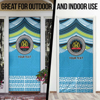 Personalised Tonga Lavengamalie College Door Cover Polynesian Ngatu Tribal - Polynesian Pride