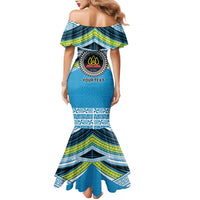 Personalised Tonga Lavengamalie College Family Matching Mermaid Dress and Hawaiian Shirt Polynesian Ngatu Tribal LT9 - Polynesian Pride
