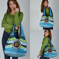 Personalised Tonga Lavengamalie College Grocery Bag Polynesian Ngatu Tribal