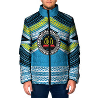 Personalised Tonga Lavengamalie College Padded Jacket Polynesian Ngatu Tribal - Polynesian Pride