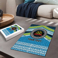 Personalised Tonga Lavengamalie College Puzzle Polynesian Ngatu Tribal - Polynesian Pride
