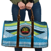 Personalised Tonga Lavengamalie College Travel Bag Polynesian Ngatu Tribal - Polynesian Pride