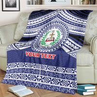 Personalised Tonga Sia'atoutai Theological College Blanket Polynesian Ngatu Tribal