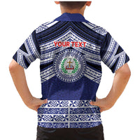 Personalised Tonga Sia'atoutai Theological College Family Matching Mermaid Dress and Hawaiian Shirt Polynesian Ngatu Tribal LT9 - Polynesian Pride