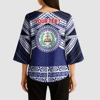 Personalised Tonga Sia'atoutai Theological College Kimono Sleeve Blouse Polynesian Ngatu Tribal - Polynesian Pride