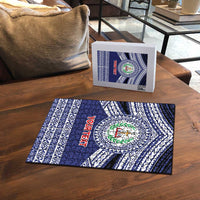 Personalised Tonga Sia'atoutai Theological College Puzzle Polynesian Ngatu Tribal - Polynesian Pride