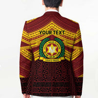Personalised Tonga Vava'u High School Blazer Polynesian Ngatu Tribal - Polynesian Pride