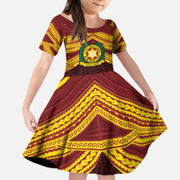 Personalised Tonga Vava'u High School Family Matching Puletasi and Hawaiian Shirt Polynesian Ngatu Tribal