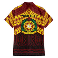 Personalised Tonga Vava'u High School Family Matching Puletasi and Hawaiian Shirt Polynesian Ngatu Tribal