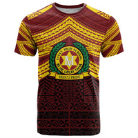 Personalised Tonga Vava'u High School T Shirt Polynesian Ngatu Tribal