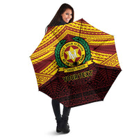Personalised Tonga Vava'u High School Umbrella Polynesian Ngatu Tribal - Polynesian Pride