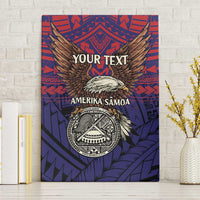 American Samoa Brave Eagle Personalized Canvas Wall Art National Flag Color