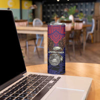 American Samoa Brave Eagle Personalized Skinny Tumbler National Flag Color