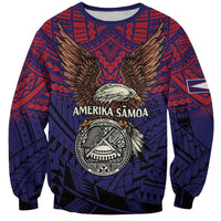 American Samoa Brave Eagle Personalized Sweatshirt National Flag Color