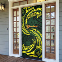 American Samoa Manua Cession Day Personalized Door Cover Polynesian Wave Style - Polynesian Pride