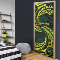 American Samoa Manua Cession Day Personalized Door Cover Polynesian Wave Style - Polynesian Pride