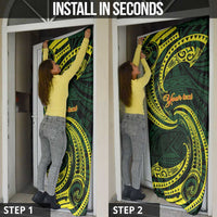 American Samoa Manua Cession Day Personalized Door Cover Polynesian Wave Style - Polynesian Pride