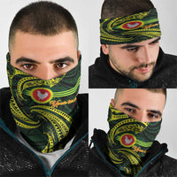 American Samoa Manua Cession Day Personalized Neck Gaiter Polynesian Wave Style - Polynesian Pride