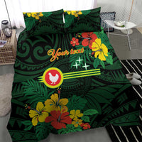 American Samoa Manu'atele Personalized Bedding Set Manua Island Hibiscus Flowers