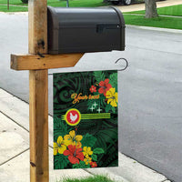 American Samoa Manu'atele Personalized Garden Flag Manua Island Hibiscus Flowers