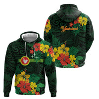 American Samoa Manu'atele Personalized Hoodie Manua Island Hibiscus Flowers