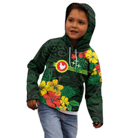American Samoa Manu'atele Personalized Kid Hoodie Manua Island Hibiscus Flowers