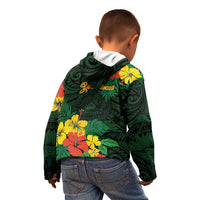 American Samoa Manu'atele Personalized Kid Hoodie Manua Island Hibiscus Flowers