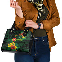 American Samoa Manu'atele Personalized Shoulder Handbag Manua Island Hibiscus Flowers