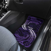 Manua Segaula American Samoa High School Personalized Car Mats Polynesian Wave Style