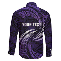 Manua Segaula American Samoa High School Personalized Family Matching Long Sleeve Bodycon Dress and Hawaiian Shirt Polynesian Wave Style