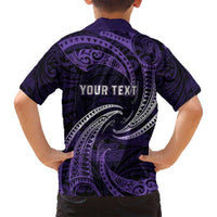Manua Segaula American Samoa High School Personalized Family Matching Summer Maxi Dress and Hawaiian Shirt Polynesian Wave Style